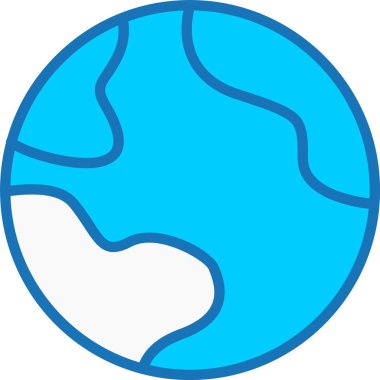 Dünya Dolu Mavi Simge