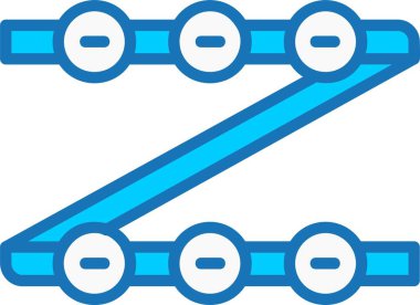 RGB Şeridi Mavi Simge Dolduruldu