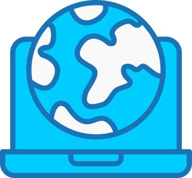 Genel Doldurulmuş Mavi Simge