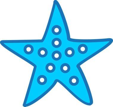 Denizyıldızı Dolu Mavi Simge