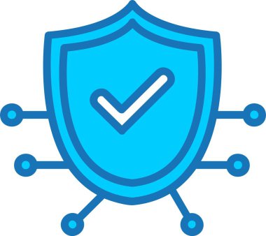 Koruma Dolu Mavi Simge