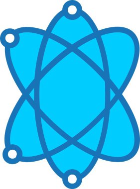 Mavi Simge Doldurulmuş Atom Enerjisi
