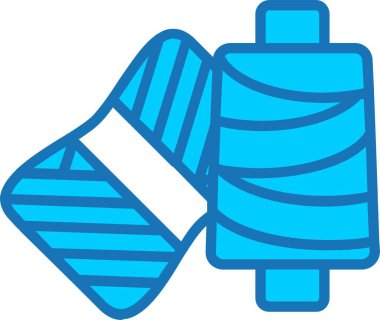 İplik Doldurulmuş Mavi Simge