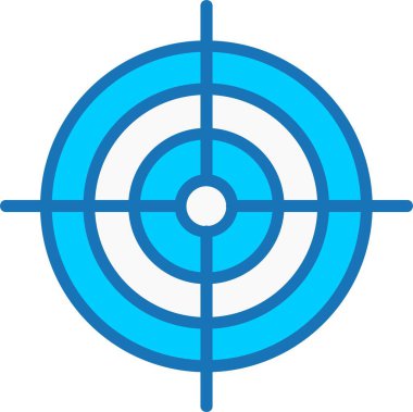 Hedef Dolu Mavi Simge
