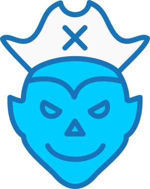 Canavar Doldurulmuş Mavi Simge