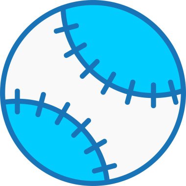 İçi Mavi Simge Dolu Top