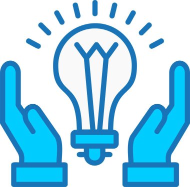 İdeoloji Mavi Simgeyle Dolu