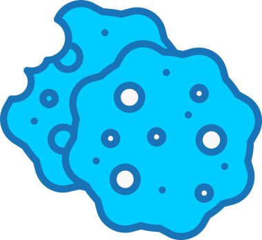 Mavi Simge Doldurulmuş Kurabiyeler