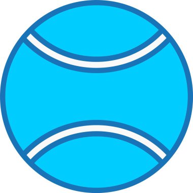 Mavi Simge Doldurulmuş Tenis TopuName