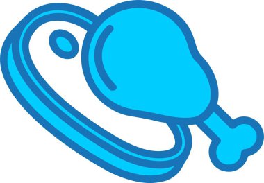 Et Doldurulmuş Mavi Simge