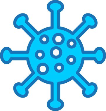 Mavi Simge Doldurulmuş Virüs