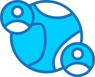 Ağ Doldurulmuş Mavi Simge