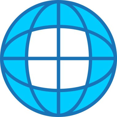 Dünya Dolu Mavi Simge