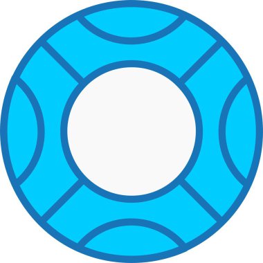 Mavi Simge Doldurulmuş Lifebuoy