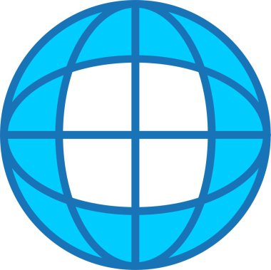 Dünya Dolu Mavi Simge