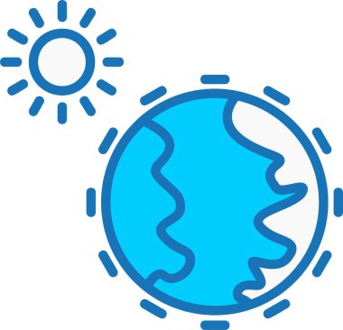 Mavi Simge Doldurulmuş Atmosfer