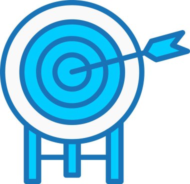 Hedef Dolu Mavi Simge