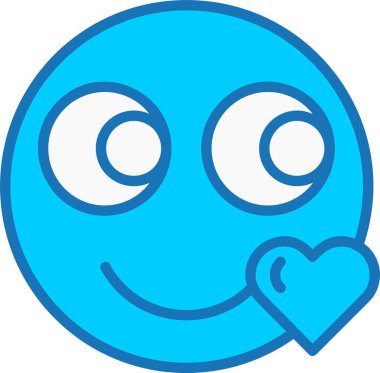 Doldurulmuş Mavi Simgeyi Öp