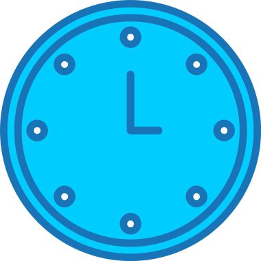 Saat Dolu Mavi Simge