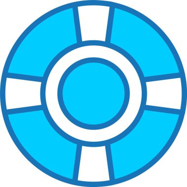 Mavi Simge Doldurulmuş Cankurtaran