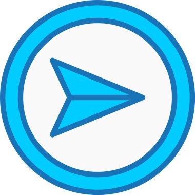 Doldurulmuş Mavi Simgeyi Gönder