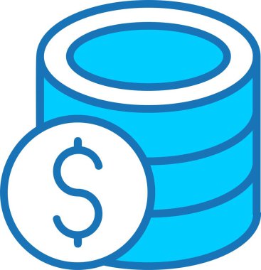 Doldurulmuş Paralar Mavi Simge