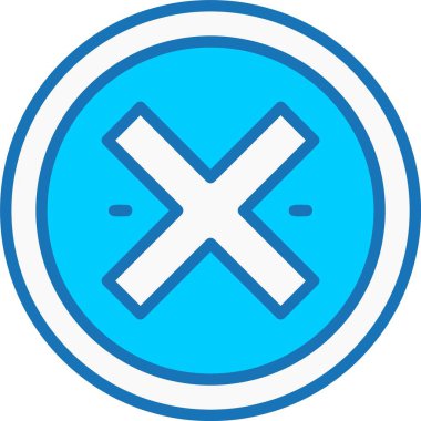 Başarısızlık Doldurulmuş Mavi Simge