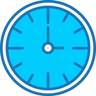 Saat Dolu Mavi Simge