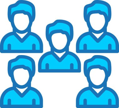 Takım Dolu Mavi Simge