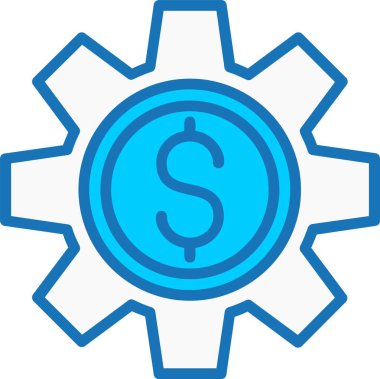 Dolarlık Dolu Mavi Simge