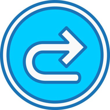 Mavi Simge Dolu Sağa Dön