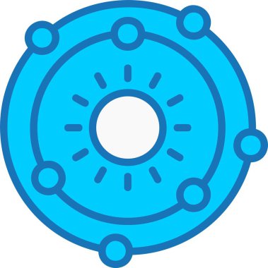 Mavi Simge Dolu Güneş Sistemi