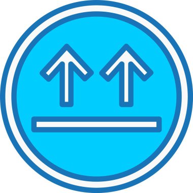 Bu Yan Ok Mavi Simgeyi Doldurdu