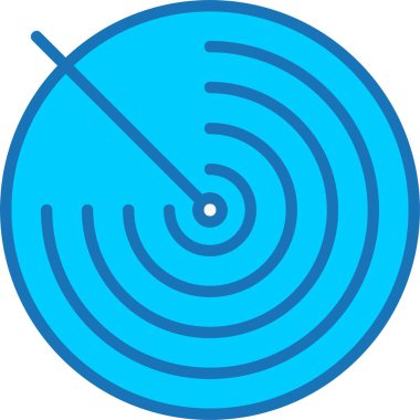 Radar Mavi Simge Dolduruldu