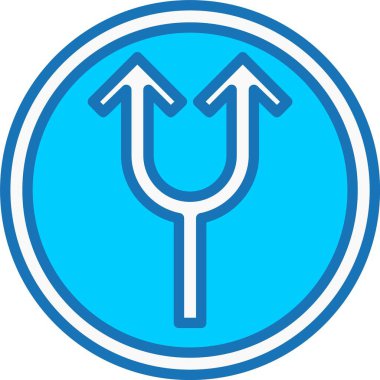 Mavi Simgeyi Dolu Oku Böl