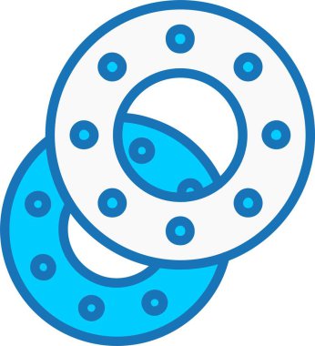 Bisküviler Mavi Simgeyle Dolu