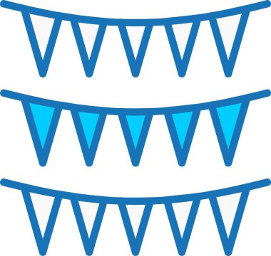 Bunting Dolu Mavi Simge