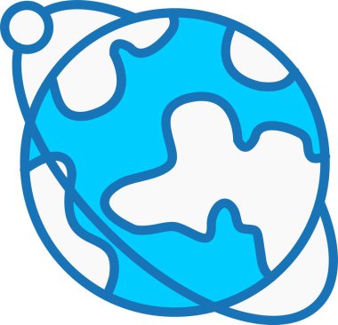 Dünya Dolu Mavi Simge