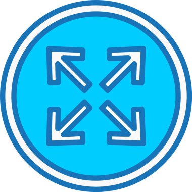 Mavi Simgeyi Dolu Oku Genişlet