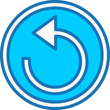 Mavi Simge Doldurulmuş Ok Yeniden Yükleniyor