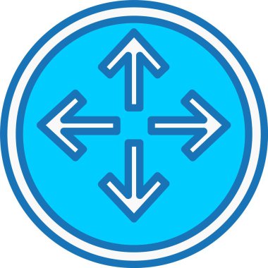 Mavi Simgeyi Dolu Oku Genişlet