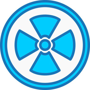 Radyasyon Dolu Mavi Simge