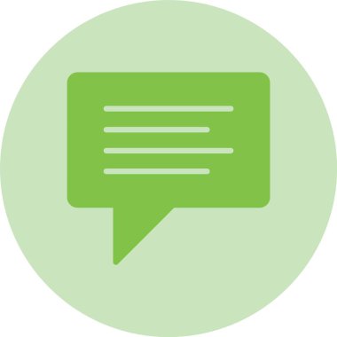 Chat Kabartma Çemberi Gradyan Simgesi