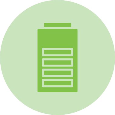 Pil Kabartma Çemberi Gradyan Simgesi