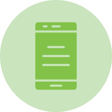 Akıllı Telefon Kabartma Çemberi Gradyan Simgesi