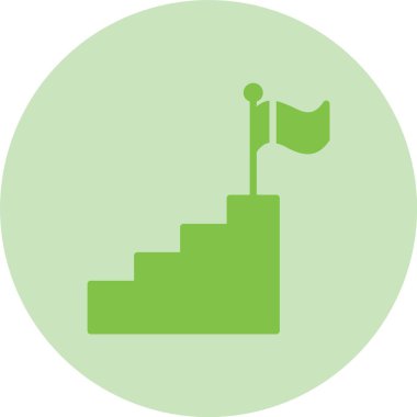 Üst Kattaki Kabartma Çemberi Gradyan Simgesi