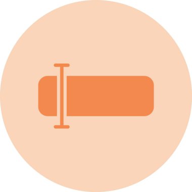 Metin Alanı Kabartma Çemberi Gradyan Simgesi