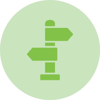 Yön Kabartma Çemberi Gradyan Simgesi