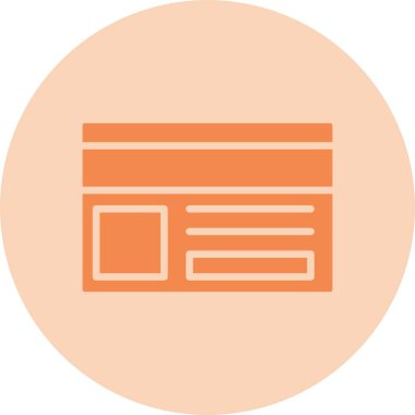 Kimlik Kartı Kabartma Çemberi Grafik Simgesi