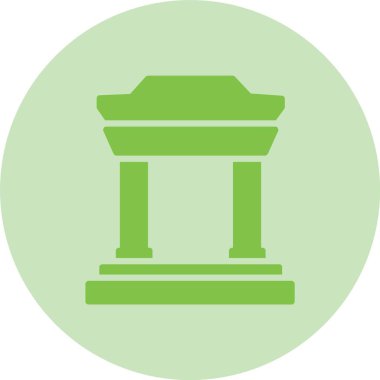 Chinatown Kabartma Çemberi Gradyan Simgesi